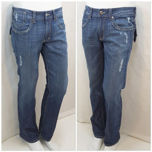 *MEN* DIVISION E, Straight Leg Denim Jeans size 32